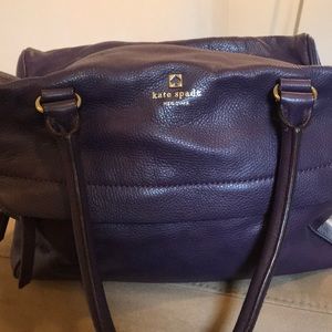 Kate Spade satchel - Purple, soft leather, square